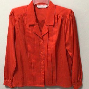 Laura and Jayne Petites - Vintage red blouse